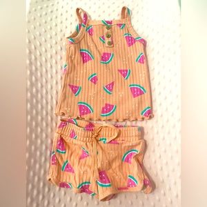 Cat & Jack 2T shorts and tank top set